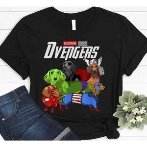Dachshund Dvengers Funny Dog Dachshund Gift Dog Lover Christmas T-shirt